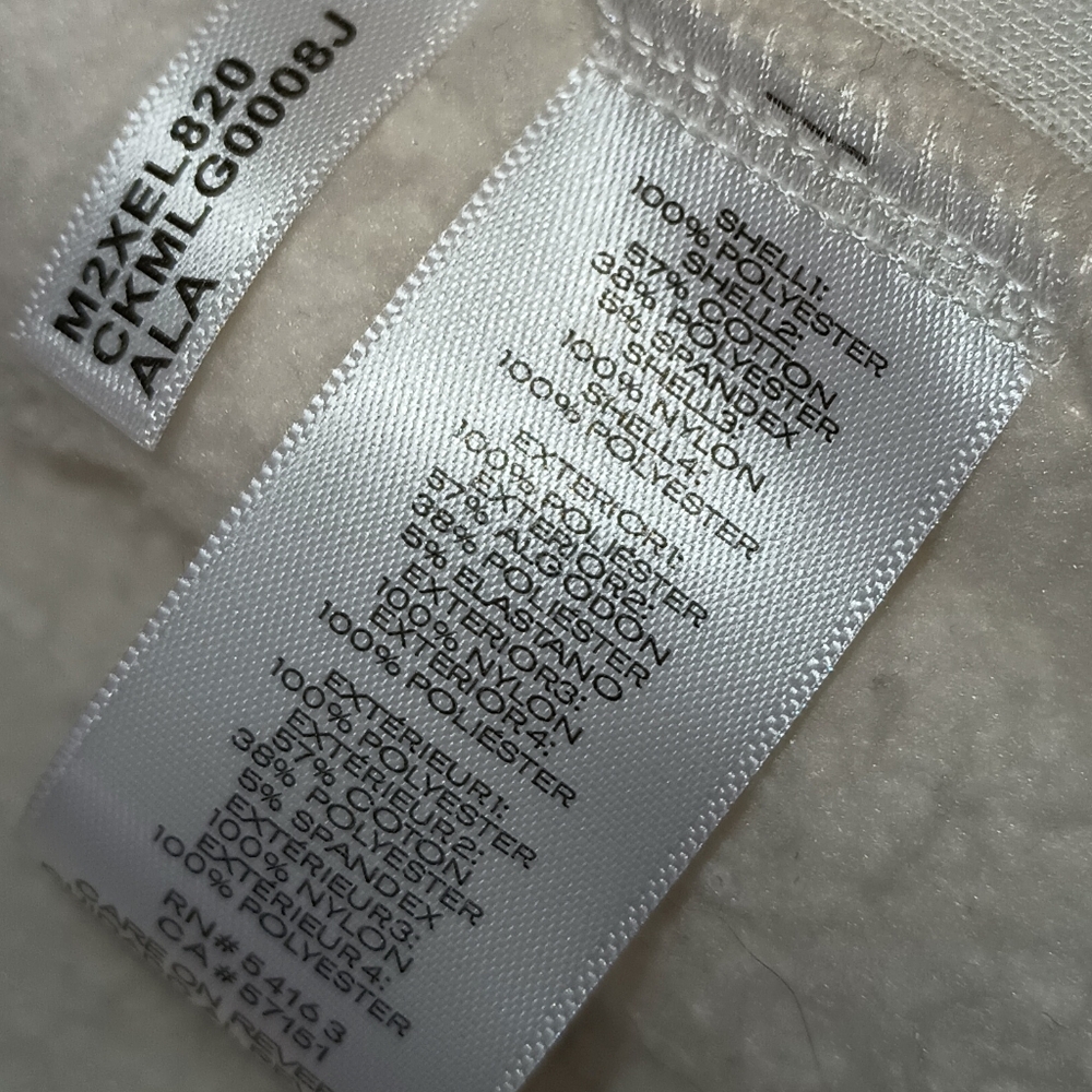 Calvin Klein Cream Teddy Fleece Jacket M - Picture 6 of 11